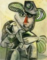 Man with the flute and child Paternit 1971 Pablo Picasso